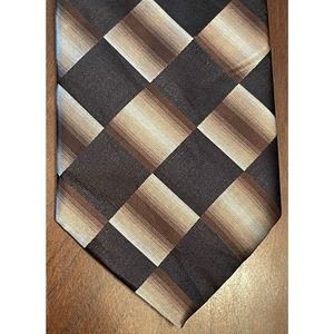 Arrow Black Brown 100% Silk Men’s Neck Tie Made In China